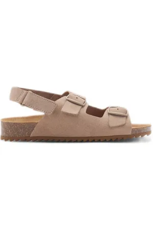 MANGO Suède sandalen Bruin Jongens Suede Effen