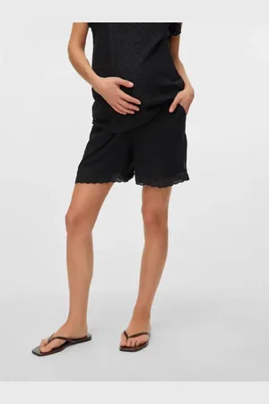 VERO MODA Regular high waist zwangerschaps casual short Korte broek Dames Viscose