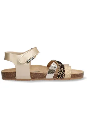 Braqeez Sammy Sand sandalen Wit Meisjes Imitatieleer Meerkleurig