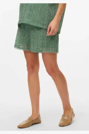 VERO MODA Regular low waist zwangerschaps casual short gehaakt Korte broek Dames Polyester