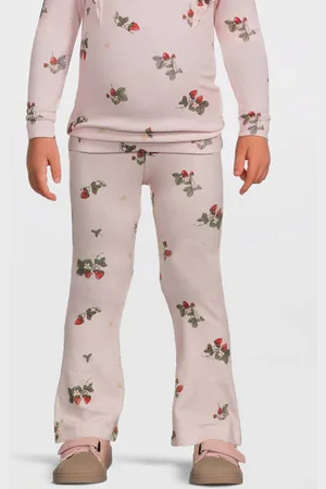 NAME IT MINI flared legging lichtroze Broek Paars Meisjes Stretchkatoen