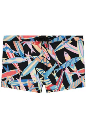 Shiwi Zwemboxer Sem zwart/blauw/paars Jongens Polyester All over print