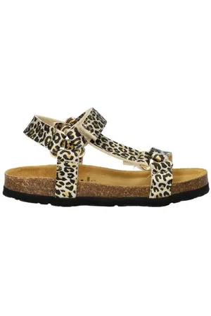 Nelson Suède sandalen met panterprint Meisjes Suede Panterprint