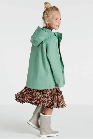 America today Unisex regenjas Jade JR mintgroen Meisjes Polyester Capuchon