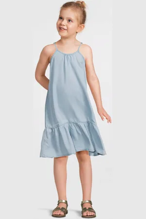 NAME IT KIDS zomerjurk Meisjes Lyocell Ronde hals Effen