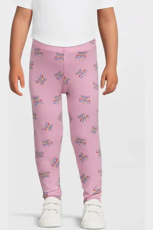 NAME IT MINI skinny legging Rosé Meisjes Stretchkatoen All over print