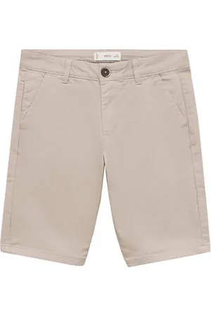 MANGO Chino short Korte broek Jongens Stretchkatoen Effen