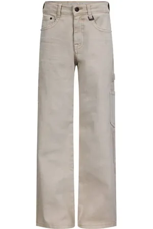 Retour Relaxed wide leg jeans Jongens Stretchdenim Effen
