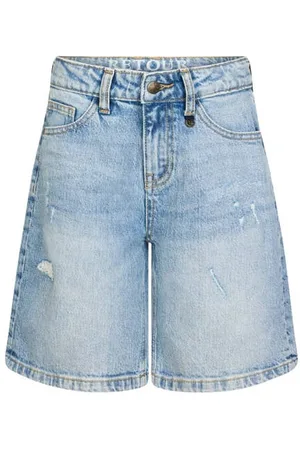 Retour Denim loose short Korte broek Blauw Meisjes Stretchdenim