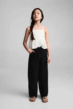 MANGO Casual broek Meisjes Viscose Effen