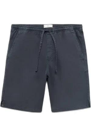 MANGO Casual short donkerblauw Korte broek Jongens Katoen Effen