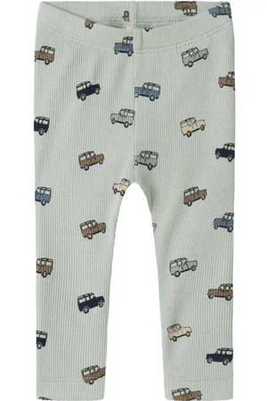 NAME IT BABY regular casual broek turquoise Blauw Jongens Katoen Effen