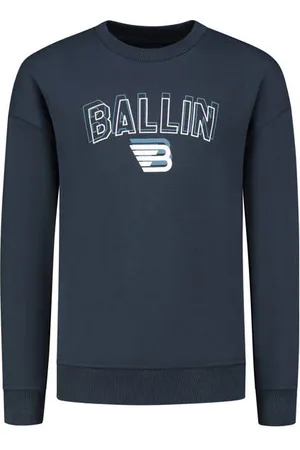 Ballin Sweater met logo Jongens Katoen Ronde hals Logo