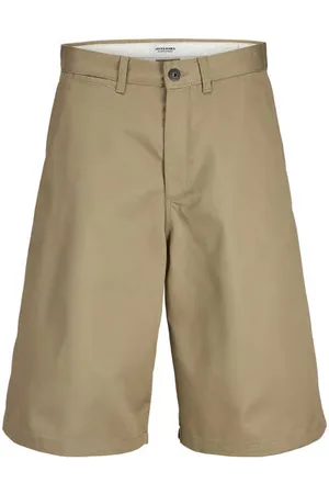 JACK & JONES JUNIOR loose casual short lichtbruin Korte broek Jongens Polyester