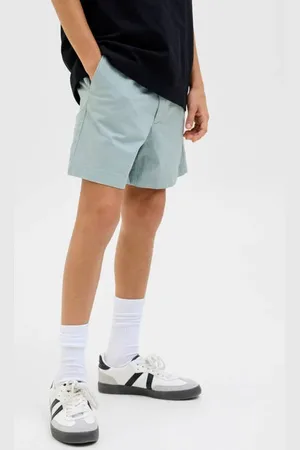 JACK & JONES JUNIOR relaxed casual short lichtblauw Korte broek Grijs Jongens Stretchkatoen