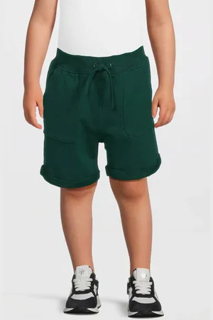 NAME IT MINI casual short donkergroen Korte broek Jongens Stretchkatoen