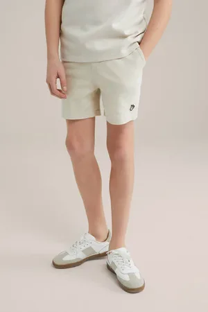 WE Fashion Slim sweatshort Korte broek Jongens Katoen Effen