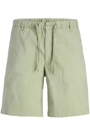 JACK & JONES JUNIOR relaxed casual short groen Korte broek Grijs Jongens Stretchkatoen