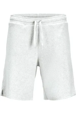 JACK & JONES JUNIOR relaxed sweatshort wit melange Korte broek Effen