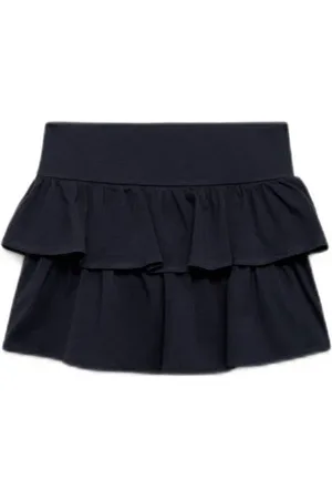 MANGO Skort donkerblauw Rok Meisjes Stretchkatoen Effen