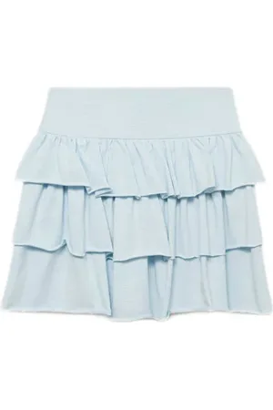 MANGO Skort Rok Meisjes Stretchkatoen Effen