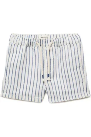 MANGO Casual short blauw Korte broek Jongens Katoen Streep