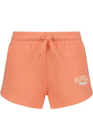 Vingino Regular sweatshort oranje Korte broek Logo