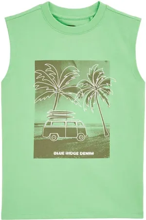 WE Fashion Singlet Jongens Katoen Ronde hals Printopdruk