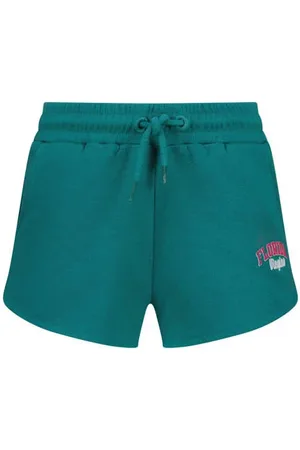 Vingino Regular sweatshort groen Korte broek Logo