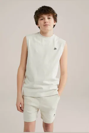 WE Fashion Singlet Jongens Katoen Ronde hals Effen