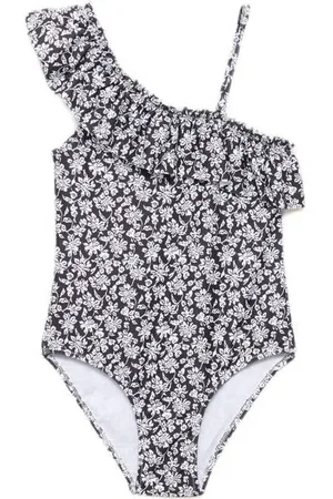 MANGO One schoulder badpak Meisjes Polyester All over print