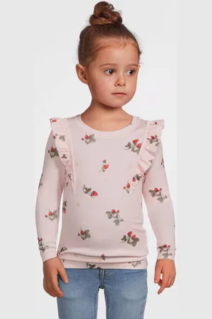 NAME IT MINI longsleeve lichtroze Paars Meisjes Stretchkatoen Ronde hals