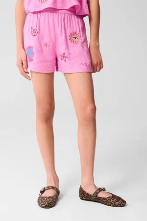 SHOEBY Regular casual short Korte broek Meisjes Viscose Mixprint