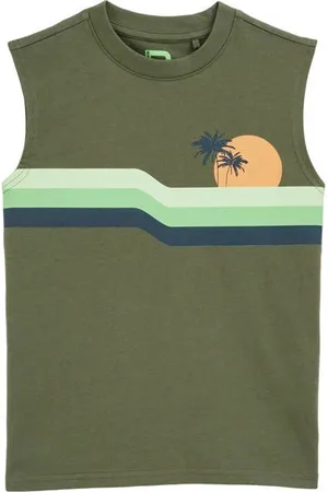 WE Fashion Singlet Jongens Katoen Ronde hals Printopdruk