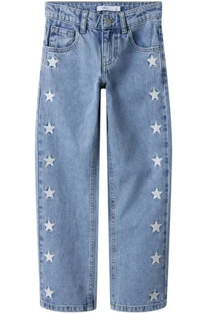 NAME IT KIDS light blue denim Jeans Blauw Sterren