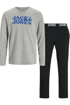 JACK & JONES JUNIOR loungeset JACELTON Pyjama Jongens Katoen Ronde hals