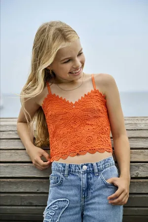 ONLY KIDS GIRL cropped top Meisjes Viscose V