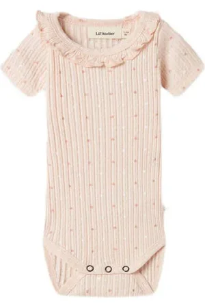 Lil Atelier BABY romper NBFHULLA Meisjes Katoen Ronde hals Effen