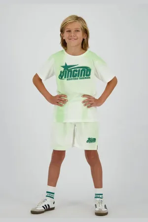 Vingino Loose sweatshort lichtgroen Korte broek Logo