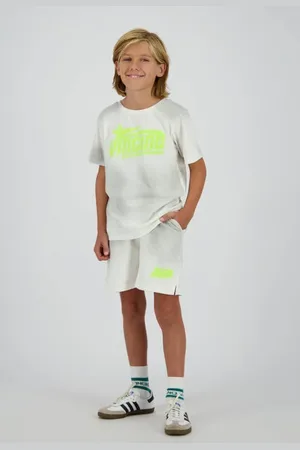 Vingino Loose sweatshort lichtgrijs Korte broek Logo
