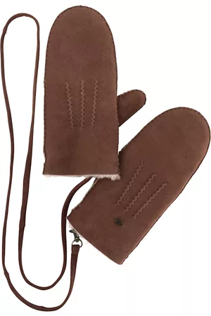 Emu Dames Handschoenen - Wanten met echte lamsvacht Bruin