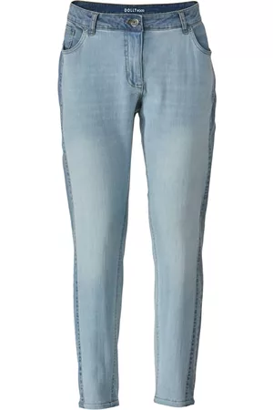 Angel of Style Dames Jeans - Jeans met siernaden Blue bleached