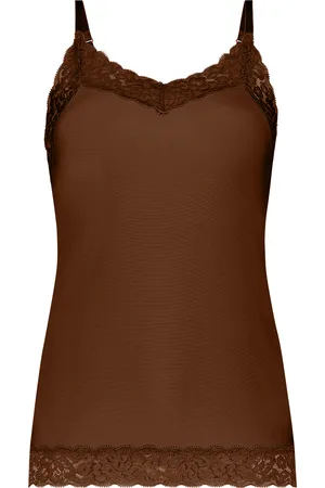 Ten Cate Spaghetti top met kant maat S