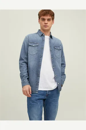 JACK & JONES Slim jeanshemd Jjesheridan
