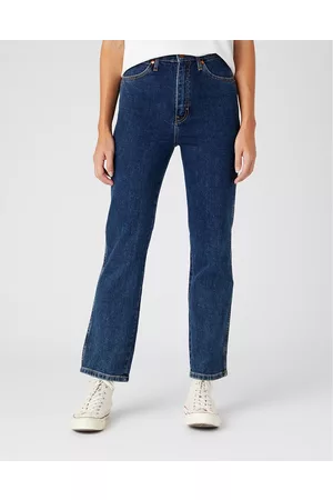 Wrangler Dames Wijde Jeans - Wijde jeans met hoge taille