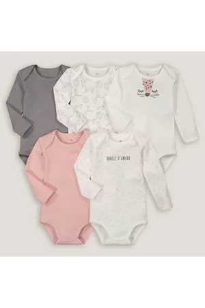 La Redoute Baby Rompertjes - Set van 5 rompers met lange mouwen