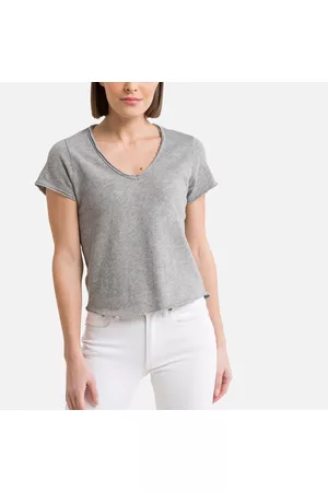 American Vintage T-shirt met V-hals en korte mouwen Sonoma