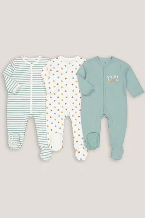 La Redoute Set van 3 bedrukte en gestreepte katoenen pyjama