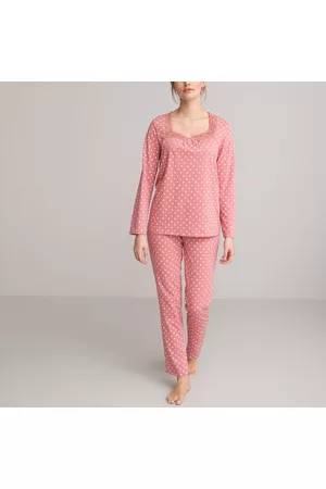 ANNE WEYBURN Dames Lange Mouwen Pyjamas - Bedrukte pyjama, zuiver katoen, lange mouwen