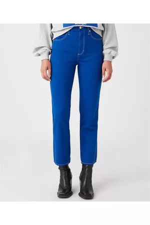 Wrangler Dames Wijde Jeans - Wijde jeans met hoge taille